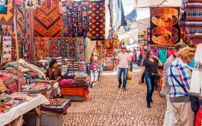 El mercado artesanal de Pisac